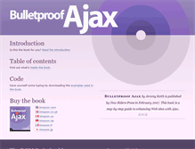Tablet Screenshot of bulletproofajax.com